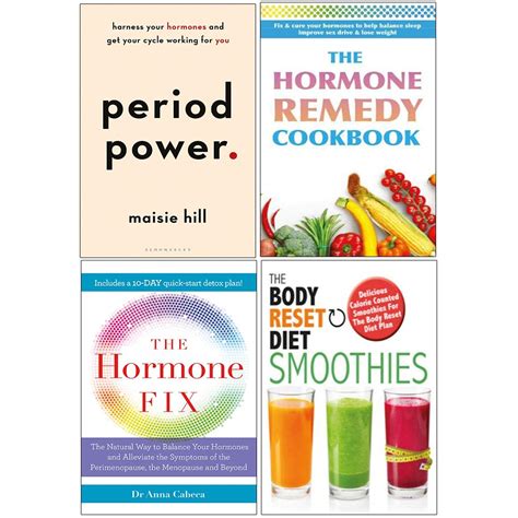 Period Power, Body Reset Diet Smoothies, Hormone Fix and Remedy Cookbook 4 Books Collection Set