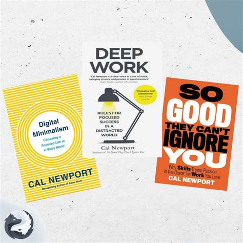 Cal Newport Collection 3 Books Set (Deep Work, Digital Minimalism, So Good They Cant Ignore You)