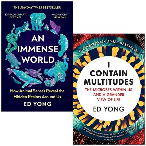 Ed Yong 2 Books Collection Set (I Contain Multitudes, An Immense World)
