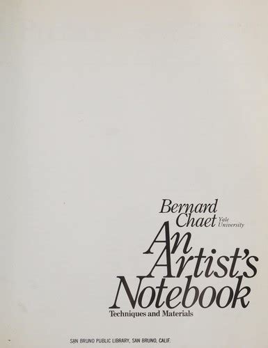 An Artist's Notebook: Techniques and Materials