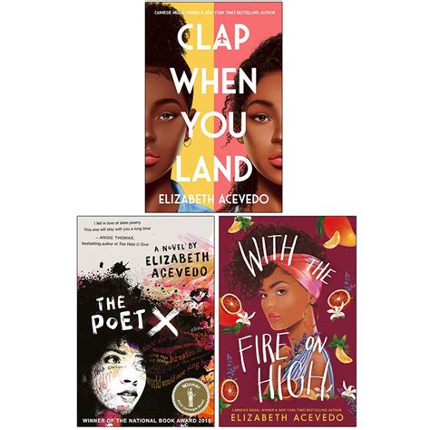 Elizabeth Acevedo Collection 3 Books Set (Clap When You Land, The Poet X, With the Fire on High)