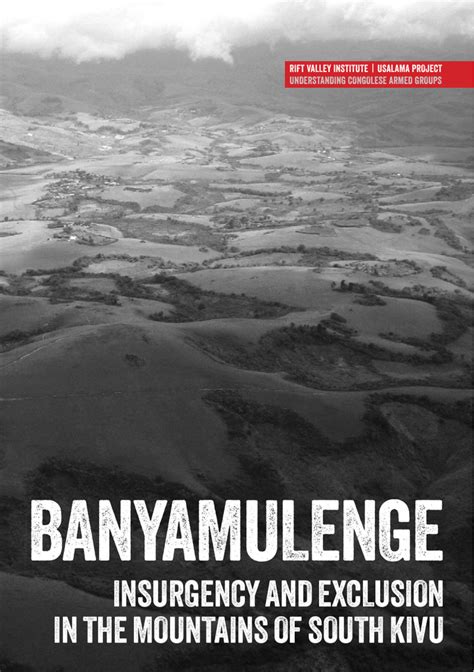 Banyamulenge: Insurgency and exclusion in the mountains of South Kivu (Usalama Project)