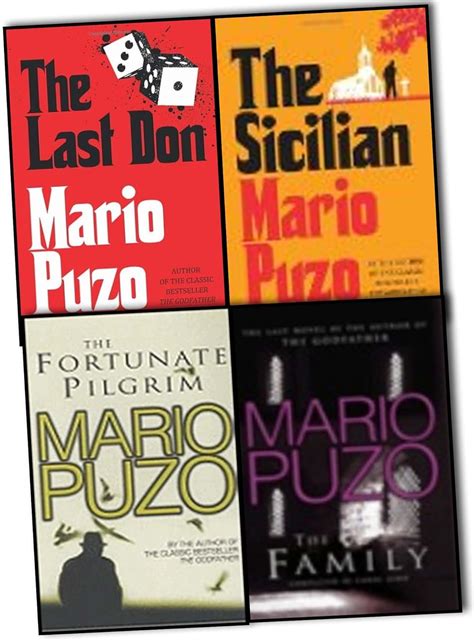 Mario Puzo 4 Books Collection Pack (The Last Don, The Family, The Fortunate Pilgrim, The Sicilian)