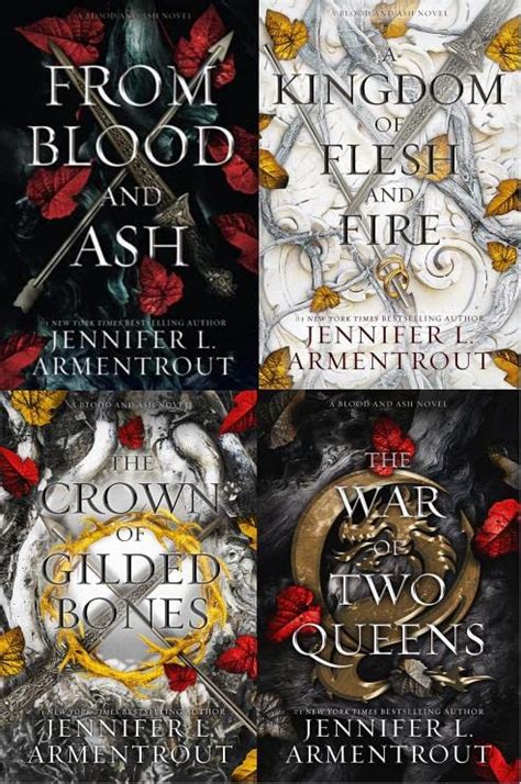 Blood and Ash Complete Series Collection Set, Books 1-5. From Blood and Ash, A Kingdom of Flesh and Fire, The Crown of Gilded Bones, The War of Two Queens, A Soul of Ash and Blood