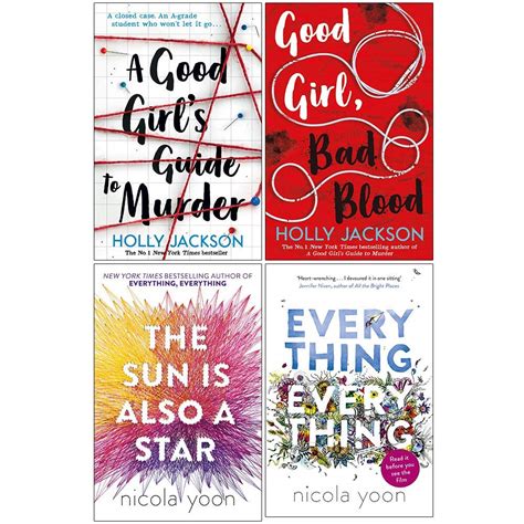 A Good Girl's Guide to Murder, Good Girl Bad Blood, The Sun is also a Star, Everything, Everything 4 Books Collection Set