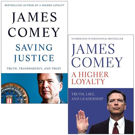 Saving Justice & A Higher Loyalty Truth, Lies, and Leadership By James Comey 2 Books Collection Set