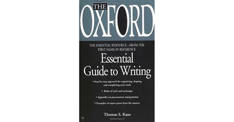 The Oxford Essential Guide to Writing (Essential Resource Library) (Essential Resource Library)