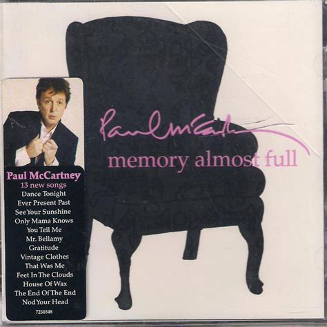 Paul McCartney - Memory Almost Full Piano, Vocal and Guitar Chords