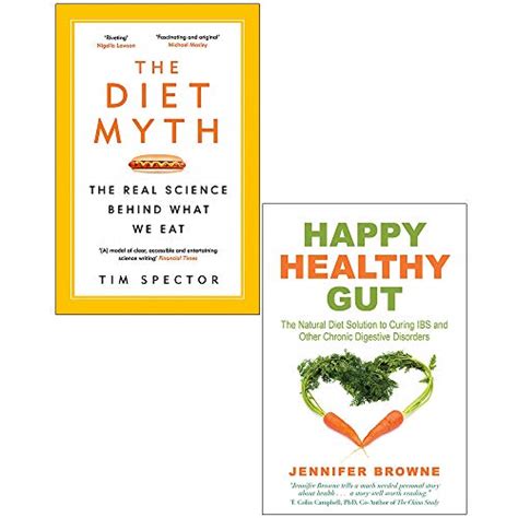 Diet Myth,10% Human and Gut 3 Books Collection Set