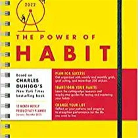 2022 Power of Habit Planner: A 12-Month Productivity Organizer to Master Your Habits and Change Your Life (Weekly Motivational Personal Development Planner with Habit Trackers and Stickers)