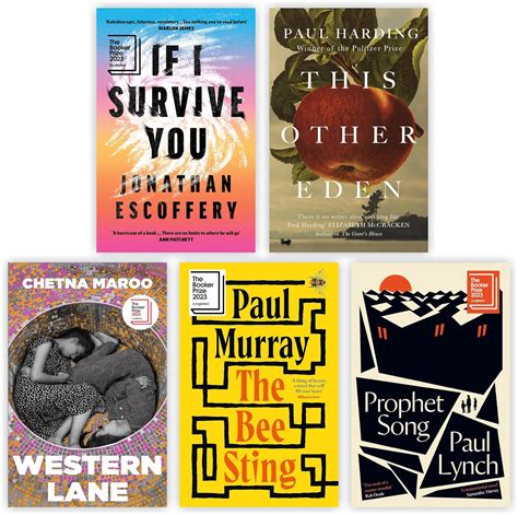 2023 booker prize shortlisted Books Collection Set: The Bee Sting, This Other Eden, Western Lane, Prophet Song & If I Survive You
