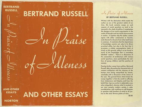 In Praise of Idleness and Other Essays