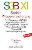 SGB XI Soziale Pflegeversicherung (dtv Beck Texte) livre