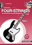 FOUR-STRINGS.DE - Vol. 1: Die E-Bass-Schule mit Internet-Unterstützung (inkl. Download). Lehrbuch. livre