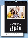 Fotokalender und Bastelkalender 2019 schwarz weiss matt, fuer Bilder 10x15 cm Hoch und Quer. 13 Blat livre