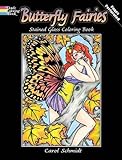 Butterfly Fairies Stained Glass Coloring Book livre