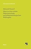 Ideen zu einer reinen Phänomenologie und phänomenologishen Philosophie livre