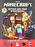 Minecraft, Nether und Ende - Stickerbuch: mit über 500 coolen Stickern livre