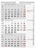 rido/idé 7033330 Wandkalender/Drei-Monats-Kalender Kombi-Planer 3 (1 Blatt = 3 Monate, 300 x 390 mm livre
