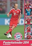 FC Bayern Posterkalender 2014: Jahresübersicht 2014 mit Spielergeburtstagen livre