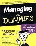 Managing for Dummies livre