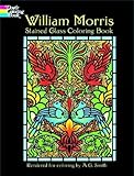 William Morris Stained Glass Coloring Book livre