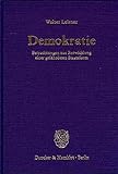 Demokratie. Betrachtungen zur Entwicklung einer gefährdeten Staatsform. . Demokratie (1979) / Der G livre