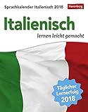 Sprachkalender Italienisch - Kalender 2018: Italienisch lernen leicht gemacht livre