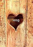 dicker TageBuch Kalender 2019 - DIN A4 - Herz aus Holz: Endlich genug Platz für dein Leben! 1 Tag = livre