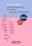 Studium kompakt - Anglistik/Amerikanistik: Linguistics: Essentials (Aktualisierte Ausgabe): Studienb livre