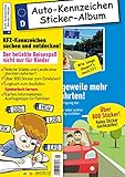 Kinder-Reisespiel KFZ-Kennzeichen Sticker-Sammelalbum fürs Handgepäck, Mitmachbuch für die Ferien livre