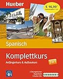 Komplettkurs Spanisch: Anfängerkurs & Aufbaukurs / Paket: 2 Übungsbücher + 8 Audio-CDs livre