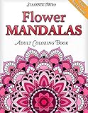 Flower Mandalas Adult Coloring Book: White Background livre