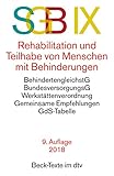 SGB IX Rehabilitation und Teilhabe behinderter Menschen (dtv Beck Texte) livre