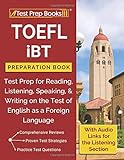 TOEFL iBT Preparation Book: Test Prep for Reading, Listening, Speaking, & Writing on the Test of Eng livre