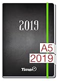 Chäff-Timer Premium A5 Kalender 2019 [Neon Grün] 12 Monate Jan-Dez 2019 - Gummiband, Einstecktasch livre