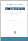 UMSATZSTEUERRECHT: Markierhinweise/Fußgängerpunkte für das Steuerberaterexamen: 2. Aufl. 2014, D livre