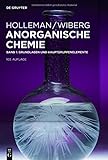 Holleman • Wiberg Anorganische Chemie: Grundlagen und Hauptgruppenelemente livre