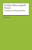 Metrik: Verslehre und Versgeschichte (Reclams Universal-Bibliothek) livre