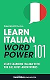 Learn Italian - Word Power 101 (English Edition) livre