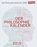 Der Philosophie-Kalender - Kalender 2019 livre