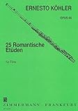 25 Romantische Etüden: mittelschwer im modernen Stil. op. 66. Flöte. livre