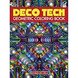 Deco Tech Geometric Coloring Book livre