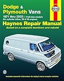 Haynes Dodge & Plymouth Vans 1971-2003 livre