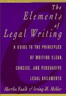 The Elements of Legal Writing livre