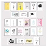 Postkarten Box - Set mit 25 Detailverliebten und Hand designten hochwertigen Postkarten mit liebevol livre