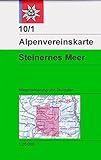 Steinernes Meer: Wegmarkierungen und Skirouten - Topographische Karte 1:25.000 (Alpenvereinskarten) livre