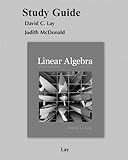 Student Study Guide for Linear Algebra and Its Applications livre