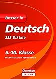 Besser in Deutsch, 222 Diktate, 5.-10. Klasse (Cornelsen Scriptor - Besser in) livre