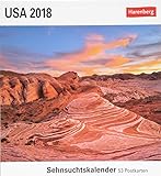 USA - Kalender 2018: Sehnsuchtskalender, 53 Postkarten livre